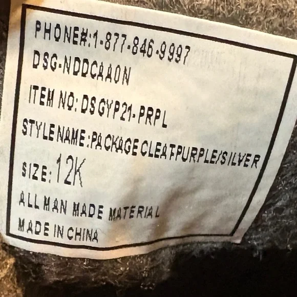 DSG Speed Viper Soccer Cleats Size 12 Black/Purple/Silver - Picture 13 of 13